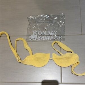 Monday Swimwear Sunny Yellow Bikini Top